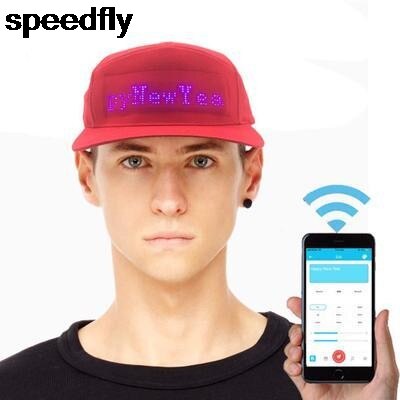 Czapki doprowadziło, wyświetlacz doprowadziło czapki wiadomości na imprezę świąteczną kampania urodzinowa kapelusz gorra biodro chmiel Miami