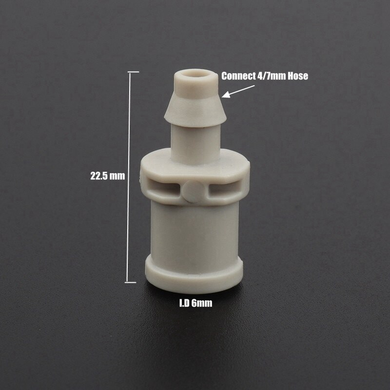 50pcs Innerlijke 6mm Tot 4/7mm Slang Prikkeldraad Connectors Tuinieren Kas Druppelsysteem Buis Sprinkler verbinding Fittings