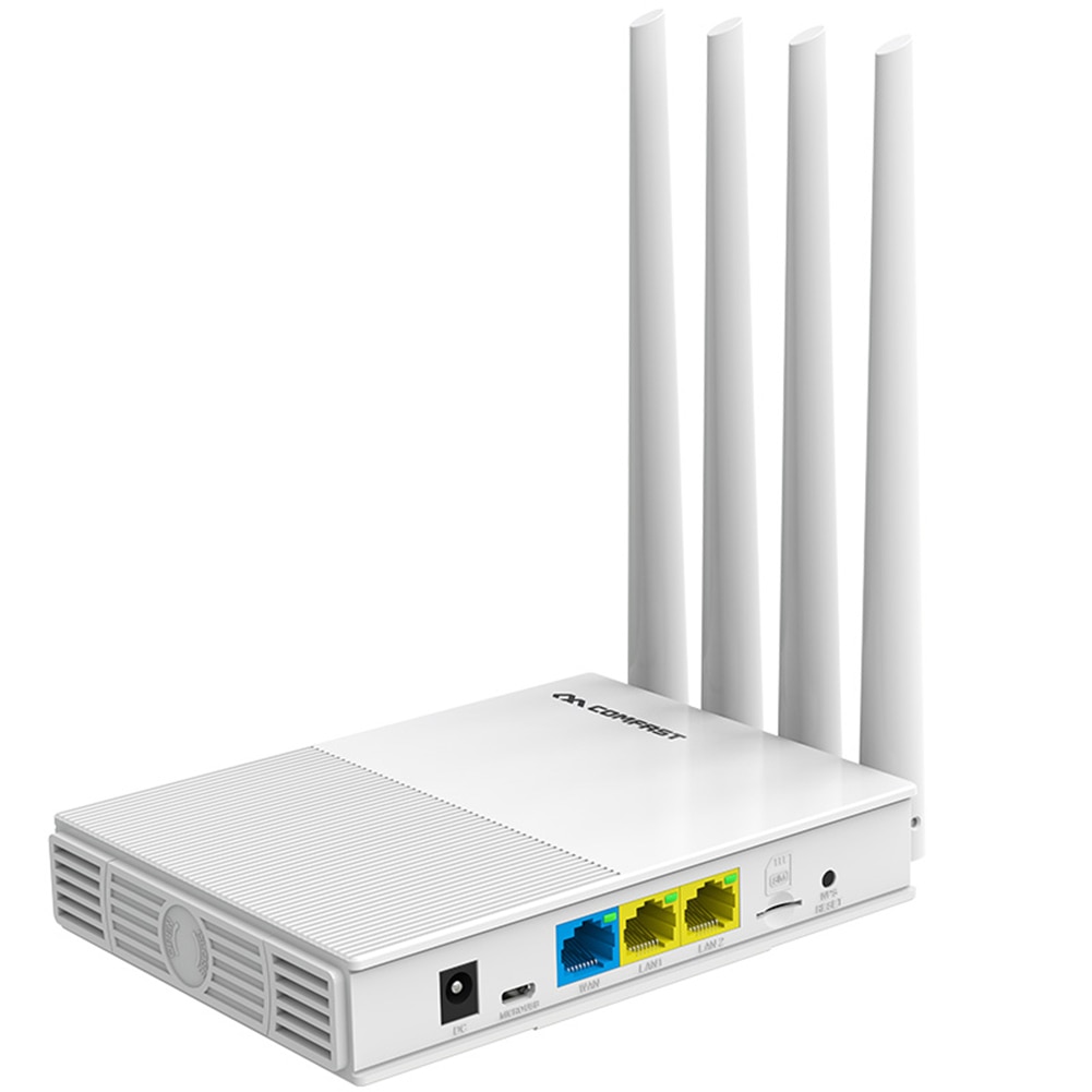 Comfast 4G Wifi Router 2.4Ghz Draadloze Wifi Repeater 4 Antennes Wi-fi Booster Draadloze Dekking Netwerk Extender Versterker
