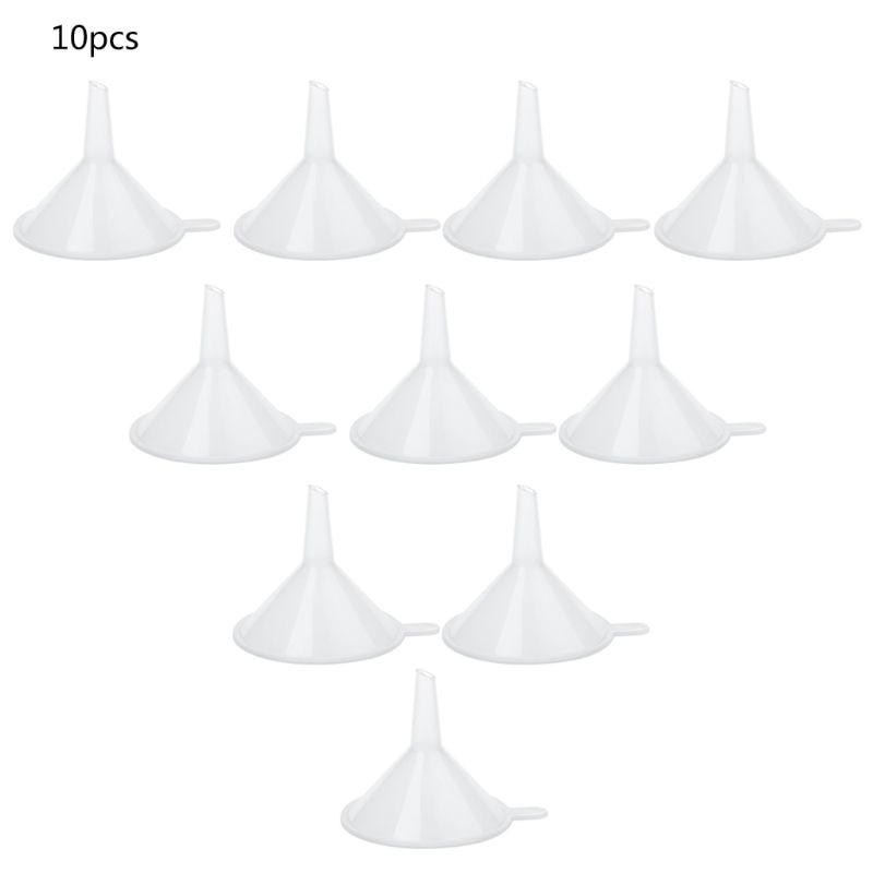 Kleine Trechter Set - 24 Stuks Mini Doorzichtige Plastic Trechters Voor Het Vullen Van Flessen, Parfums, Etherische Oliën, Laboratoriumflessen, Kunst En Ambachten