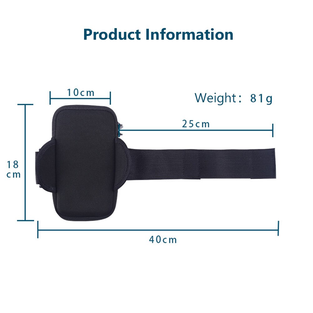 6 " universelle sport-handyhülle, armband, wasserdichte sport-armband-handyhülle zum laufen für iphone pro max, samsung, huawei, xiaomi