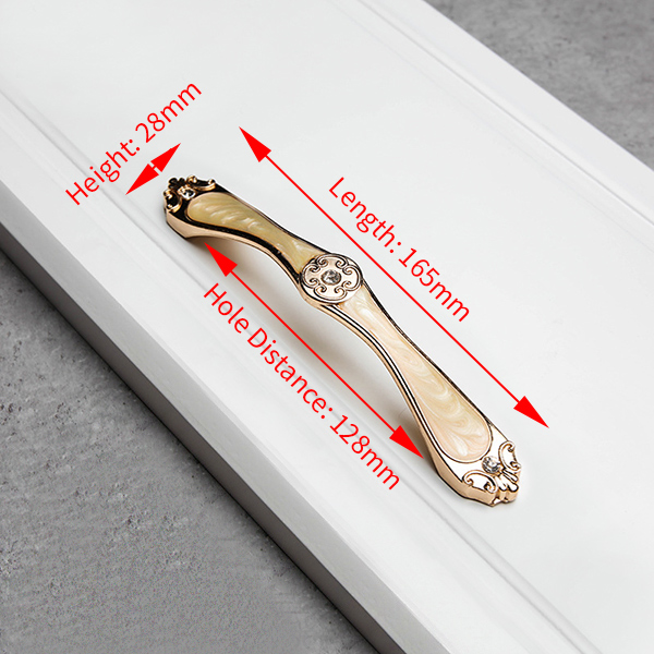 Bursztyn żółty europejskiej uchwyty robić szafek drzwi ze stopu aluminium kuchnia gałki uchwyty robić szafek gałki robić szuflady uchwyt robić szafy: LA966Y-128