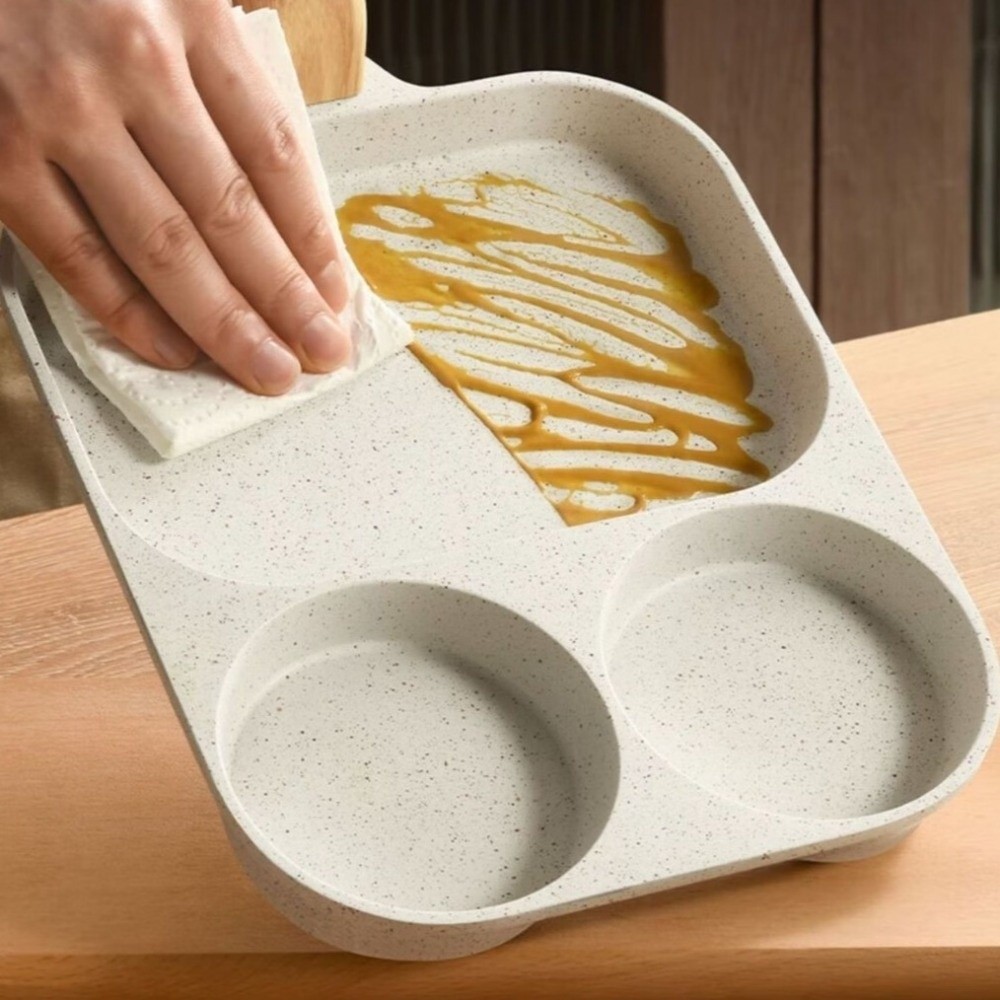 Steakpan 3 in1 ontbijtkoekenpannen multifunctionele anti-verbrandings omeletpan compacte anti-aanbakpan keuken koken