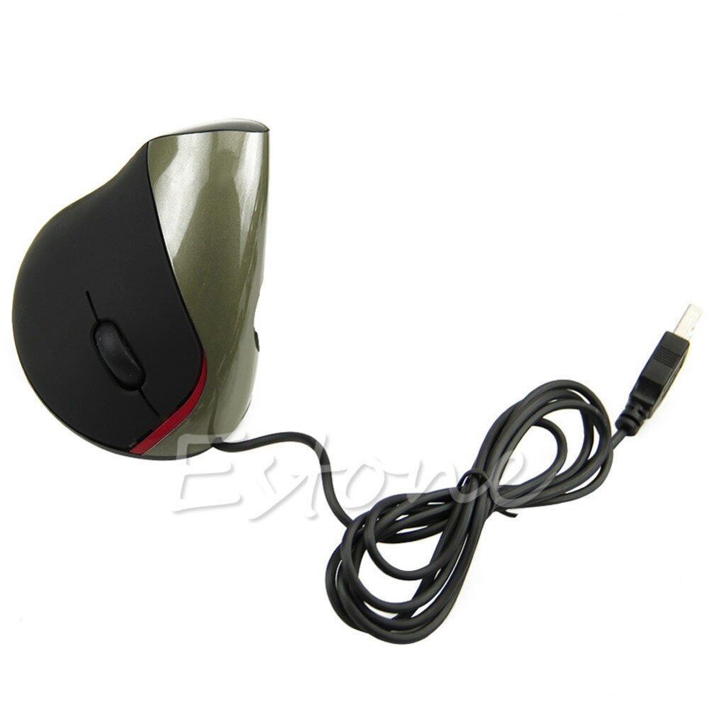 Ergonomic USB Vertical Optical Mouse Wrist Healing For Computer PC Laptop