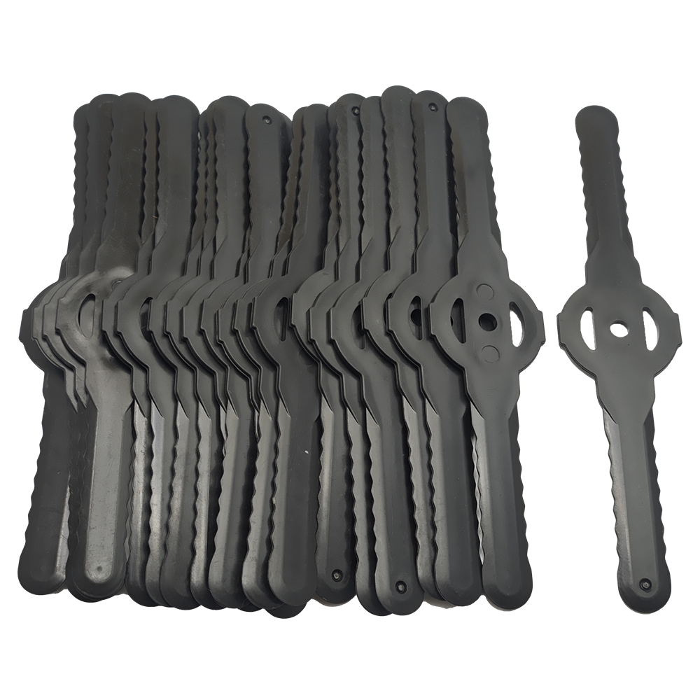 20pcs/lot Brush Cutter Blade Plastic Grass Trimmer Head Blades Electric Lawn Mower Garden Brushcutter Spare Parts: Beige