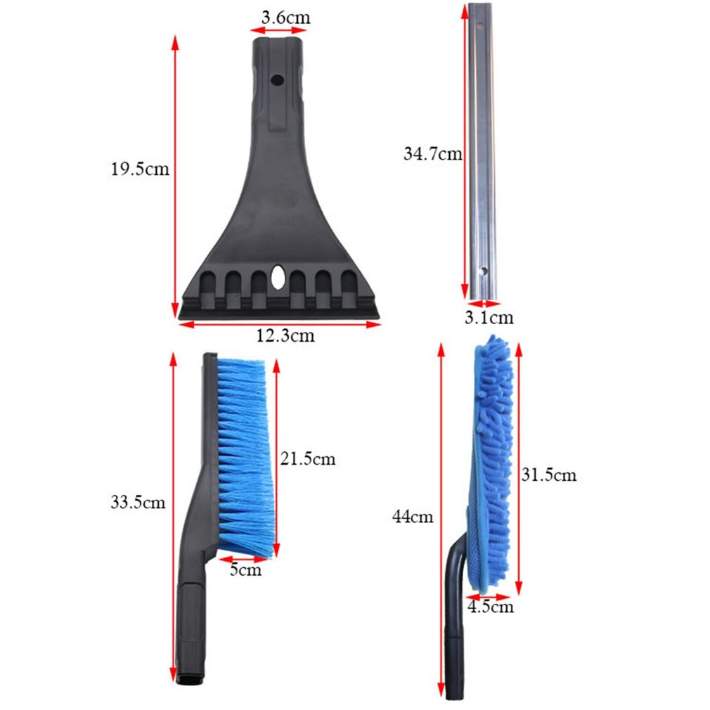 3 in 1 DM-010 Removable Snow Brush Snow Shovel Winter Cleaning Brush Long Handle Removal Brush Ice Scraper Tool