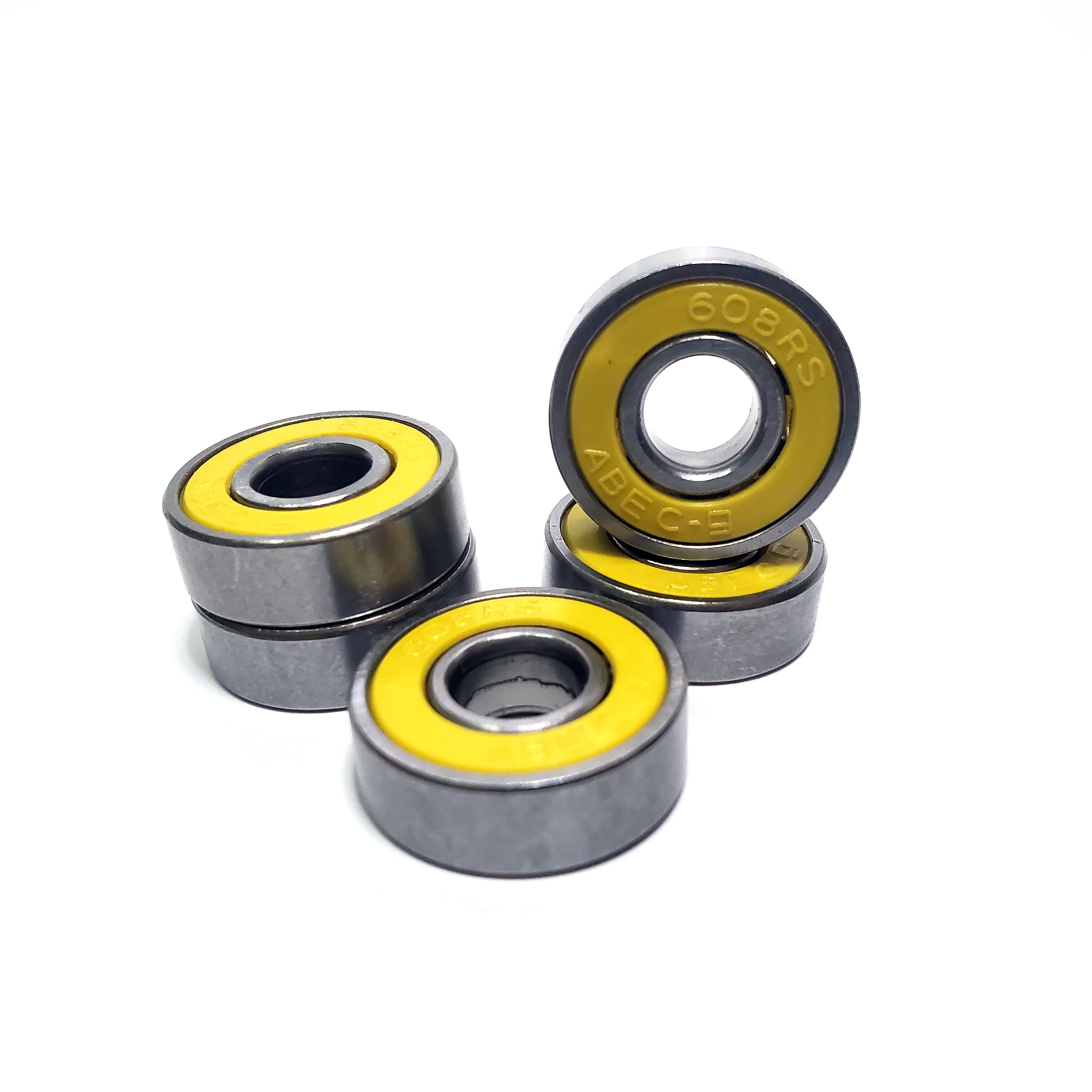 10Pcs 608 2RS ABEC-9 Skateboard Wiel Roestvrij Lager 8X22X7Mm Stalen Lagers Skate board Roller Accessoires