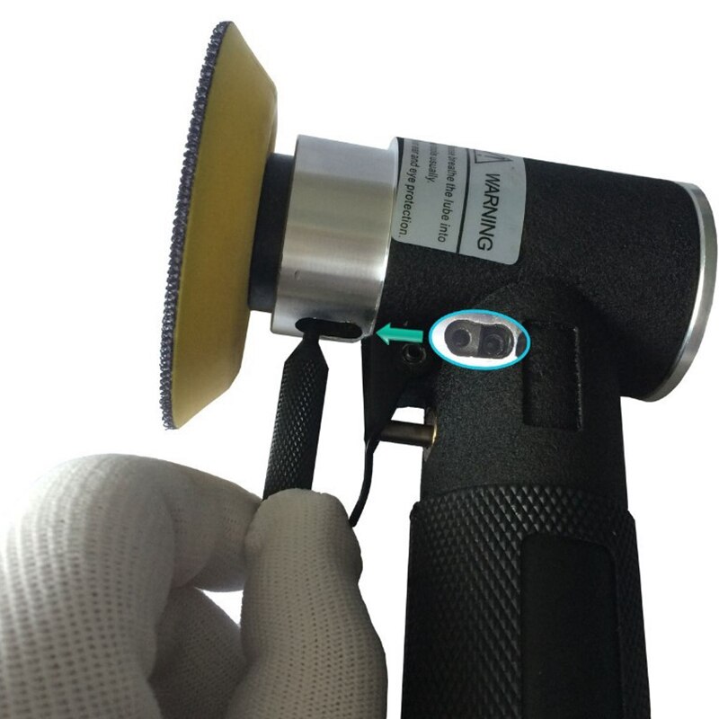 Black 1/2/3 Inch Ran Orbital Air Sander Mini Pneumatic Sander for Auto Body Work High Speed Air Powered Sanders