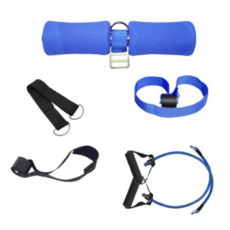 Exercise Resistance Bands Sit-ups Fitness Equipment Bed Home Men and Women: Blue