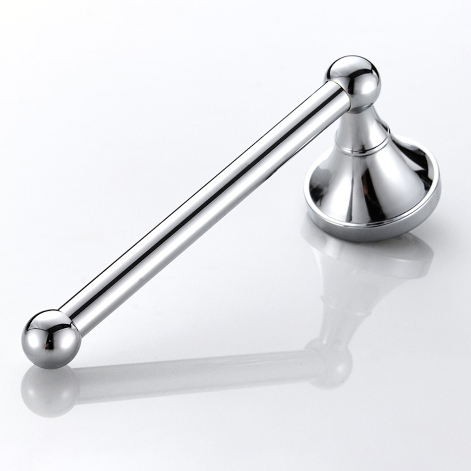 Juego de accesorios cromados para baño, barra de toalla doble de latón cromado, estante de cepillo de inodoro, soporte de rollo de papel para WC, juego de accesorios de baño