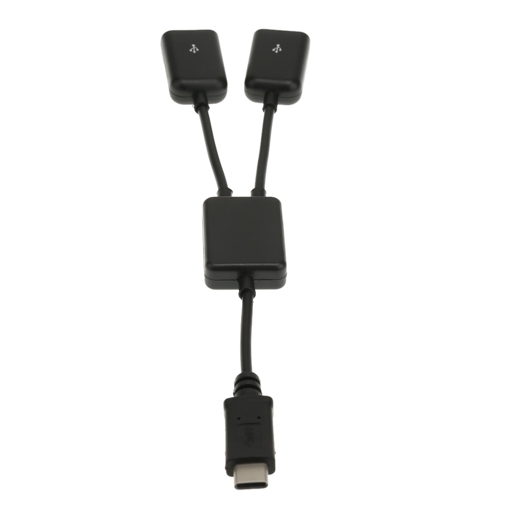 Usb 3.1 Type-C Otg Hub Kabel 2 In 1 Usb C 3.1 Man-vrouw Plug Kabel Hub type-C Om Dubbele Usb 2.0 Converter Kabel