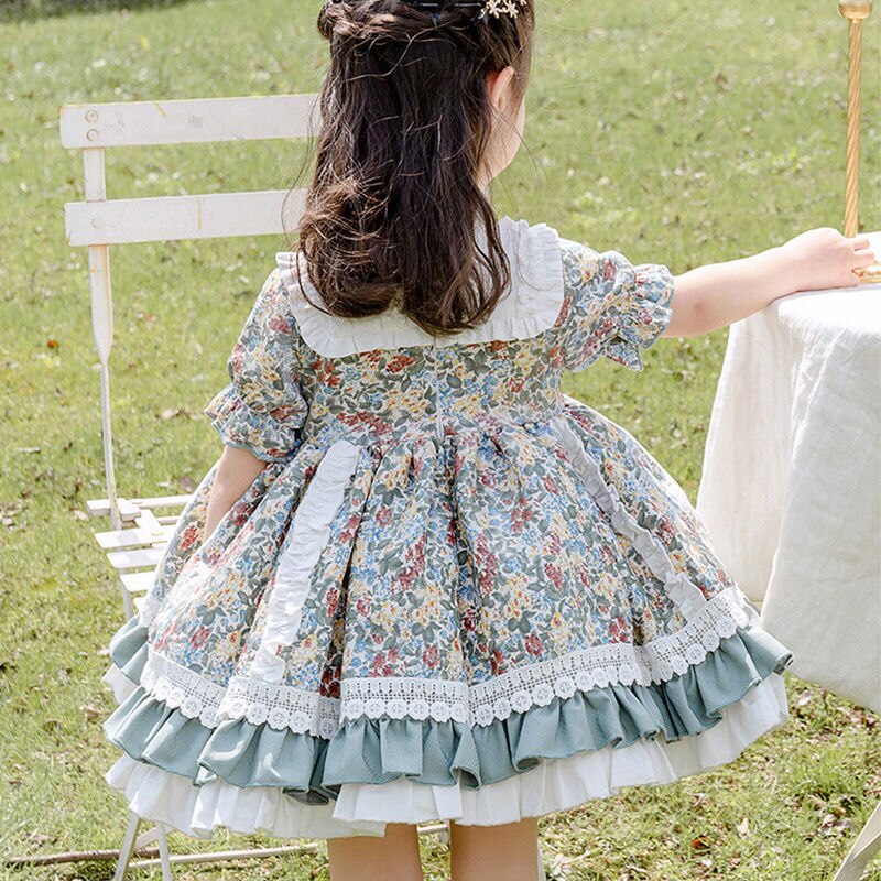 Baby Lolita Jurk Naaien Patroon Voor Kinderen Kinderkleding Diy Mini Kraft Papier Snijden Tekening Sjabloon Meisjes Rok