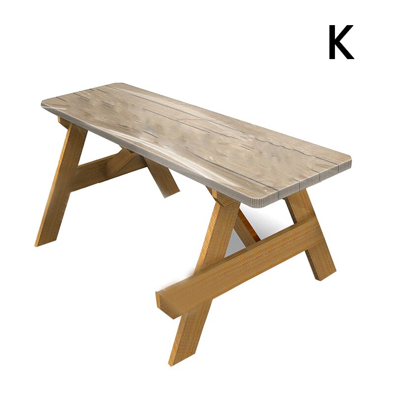 Mantel de vinilo de plástico para mesa plegable, tela de mesa Rectangular ajustada para 6 pies, tamaño 32x72 pulgadas, (180x75 cm): 11