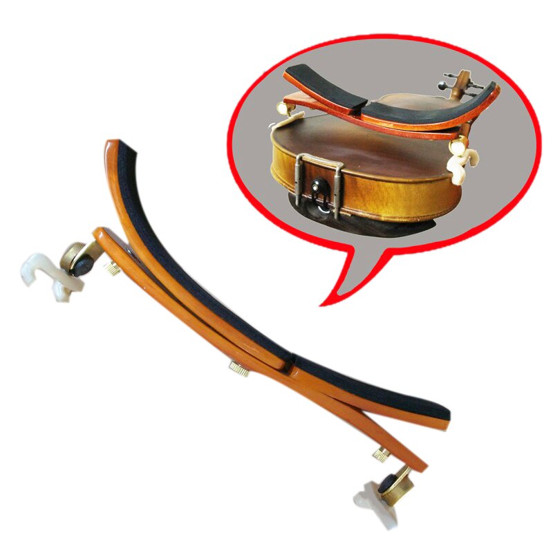 Viool Schouder Pad Multi-Positie Verstelbare Maple Schouderstuk Duitse Stijl Viool Schouder Pad Voor 3/4-4/4 Viool of 14 Inch-: Default Title