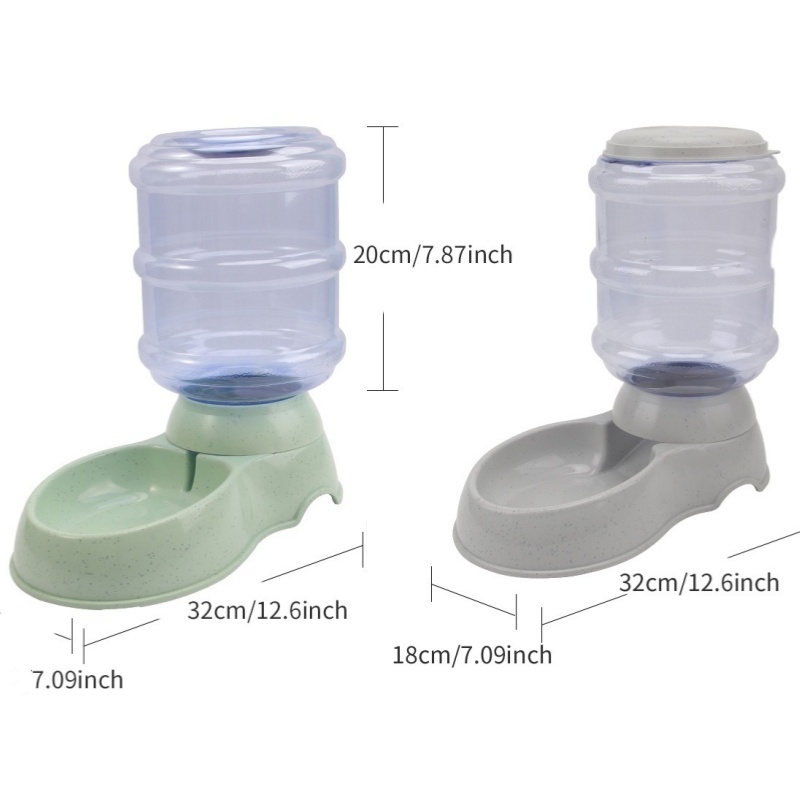 Distributeur d'eau de grande capacité pour animaux de compagnie, alimentation automatique pour chien, bol de nourriture pour petit chien, dispositif de bouteille de simulation, fournitures pour animaux de compagnie, 3,8 L