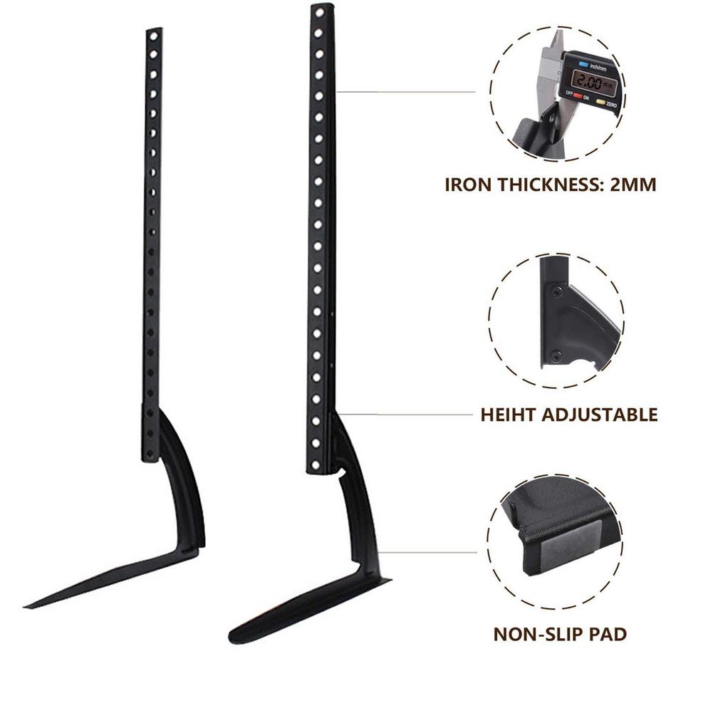 Universal Smart Tv Stand Base Voor 32 ''-70" Plasma Lcd Flat/Gebogen Scherm Hoogte Verstelbare Monitor beugel Anti-Kras