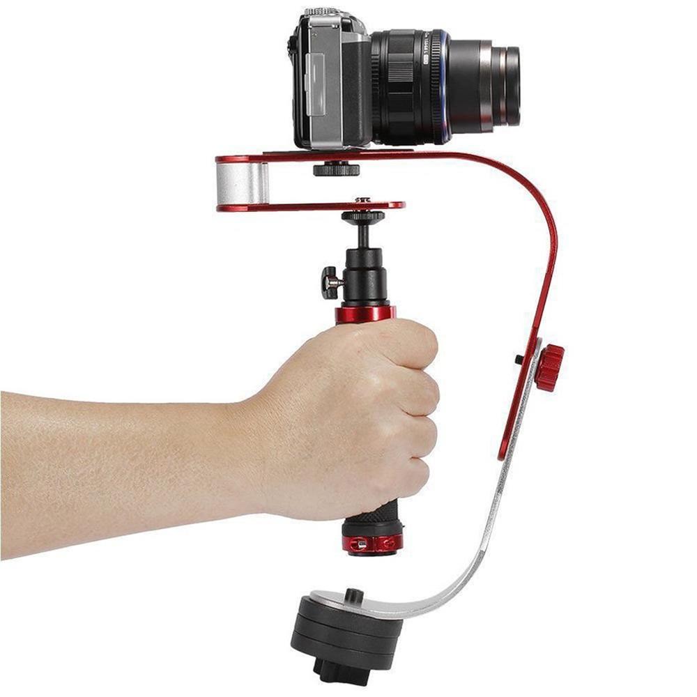 Håndholdt videostabilisator kamera stabilisator til gopro hero telefon dslr dv håndholdt gimbal kamera stabilisator: Grå