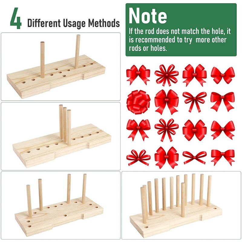 Máquina multiusos para hacer lazos, herramienta de madera para manualidades DIY, Día de San Valentín,