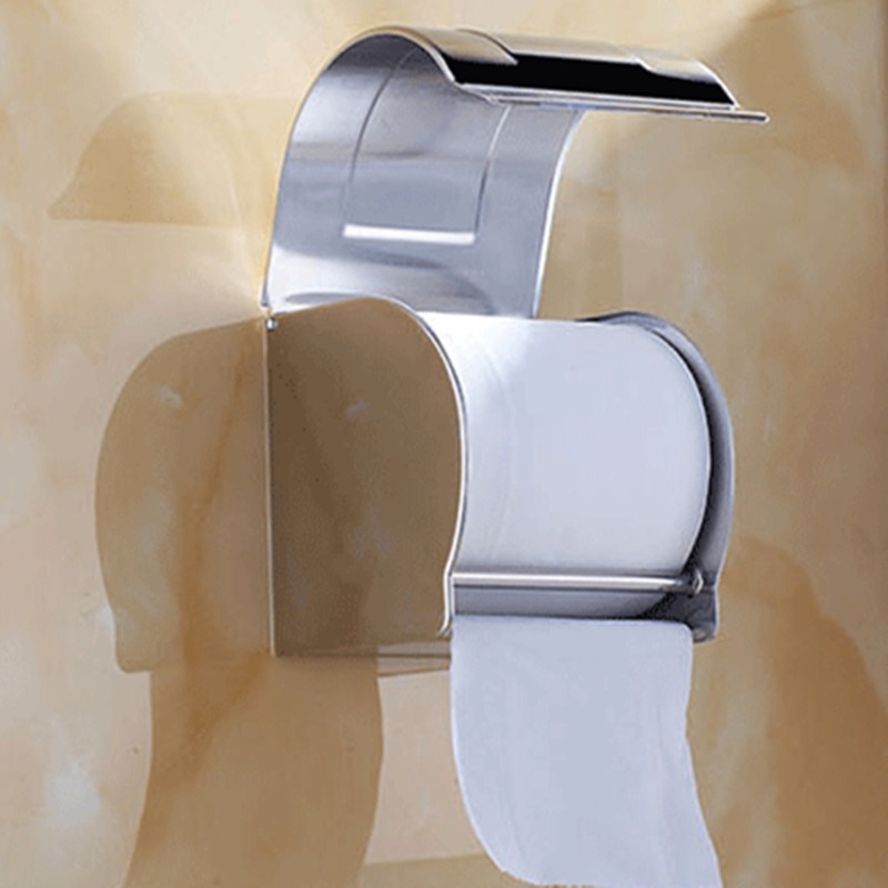 Stahl Zauberstab WC Papier Kasten Porta Carta Igienica Bianco Higienico Wasserdicht Wc WC Papier Halfter Gewebe Wc Papier Halfter