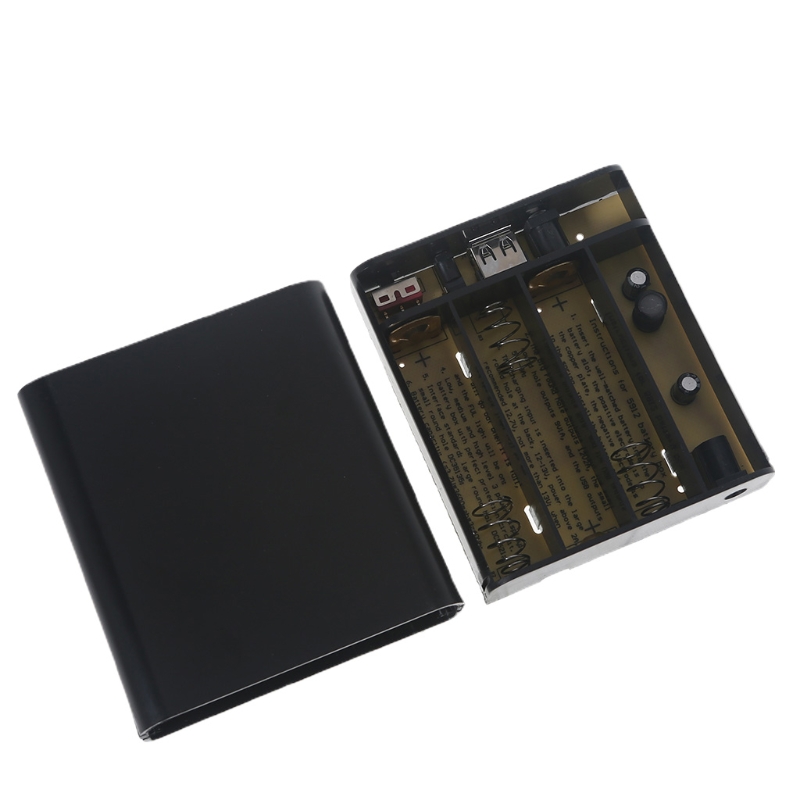 Diy-netzteilbox mit 3x x 18650 akkus , 5v x usb-anschlüssen und  + 3.5 5.5 1.35mm 9v + 12v 2.1mm usv-anschlüssen für wlan-router, modem und überwachungskamera