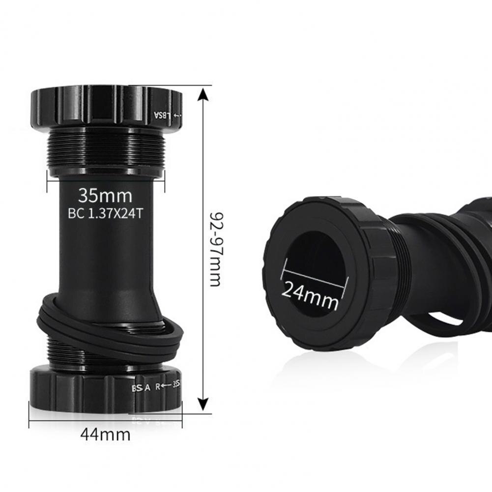 Integrated Bearing Bottom Bracket High Strength Aluminium Alloy Hollow Out Thread Bottom Bracket for BC1.37-24T Crankset