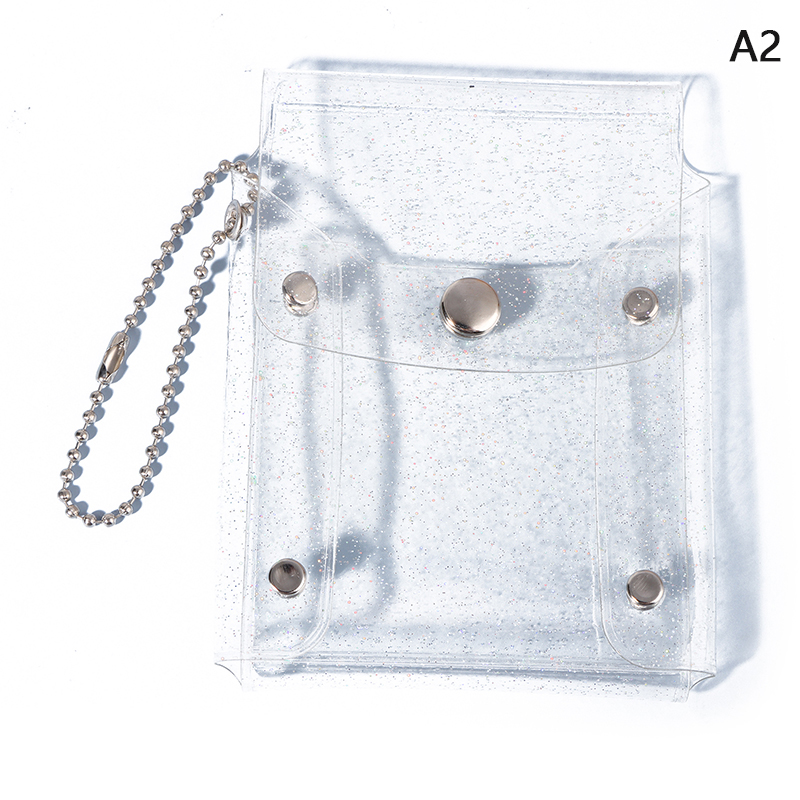 Mini kosmetyczka urocza, przezroczysta, cekinowa torebka na szminki, różowa kosmetyczka z łańcuszkiem: Black