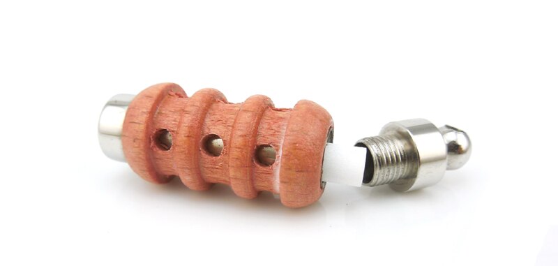 Colgante aromático de 316L de acero inoxidable, colgante de frasco, para aceite esencial de madera, novedad: tawny 1