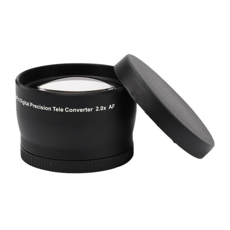 thumbnail interactive-video image 1 of Fittings4you 44641 2.0x 58mm HD Tele Attachment Lens Real Glass Universal Manual Focus 1 of 3