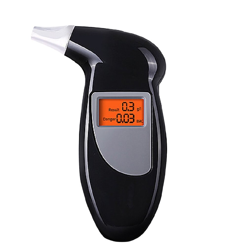 Draagbare Digitale Alcohol Analyzer Detector Test Tool Lcd Display Blaastest Met Achtergrondverlichting
