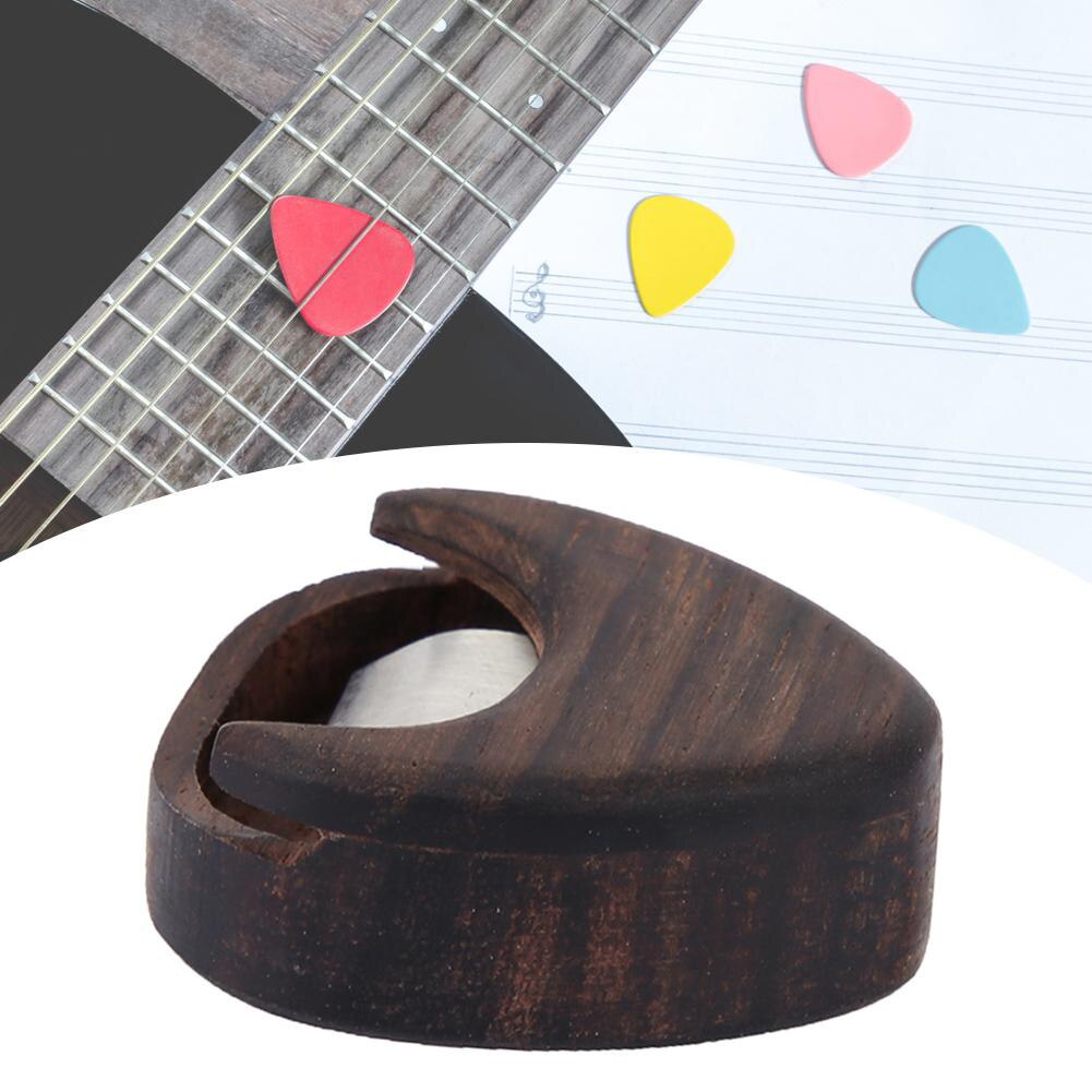 Premium Rose Hout Gitaar Pick Doos Hartvormige Pick Doos Plakken Doos Voor Standaard Pick Duurzaam Gitaar Onderdelen Accessoires