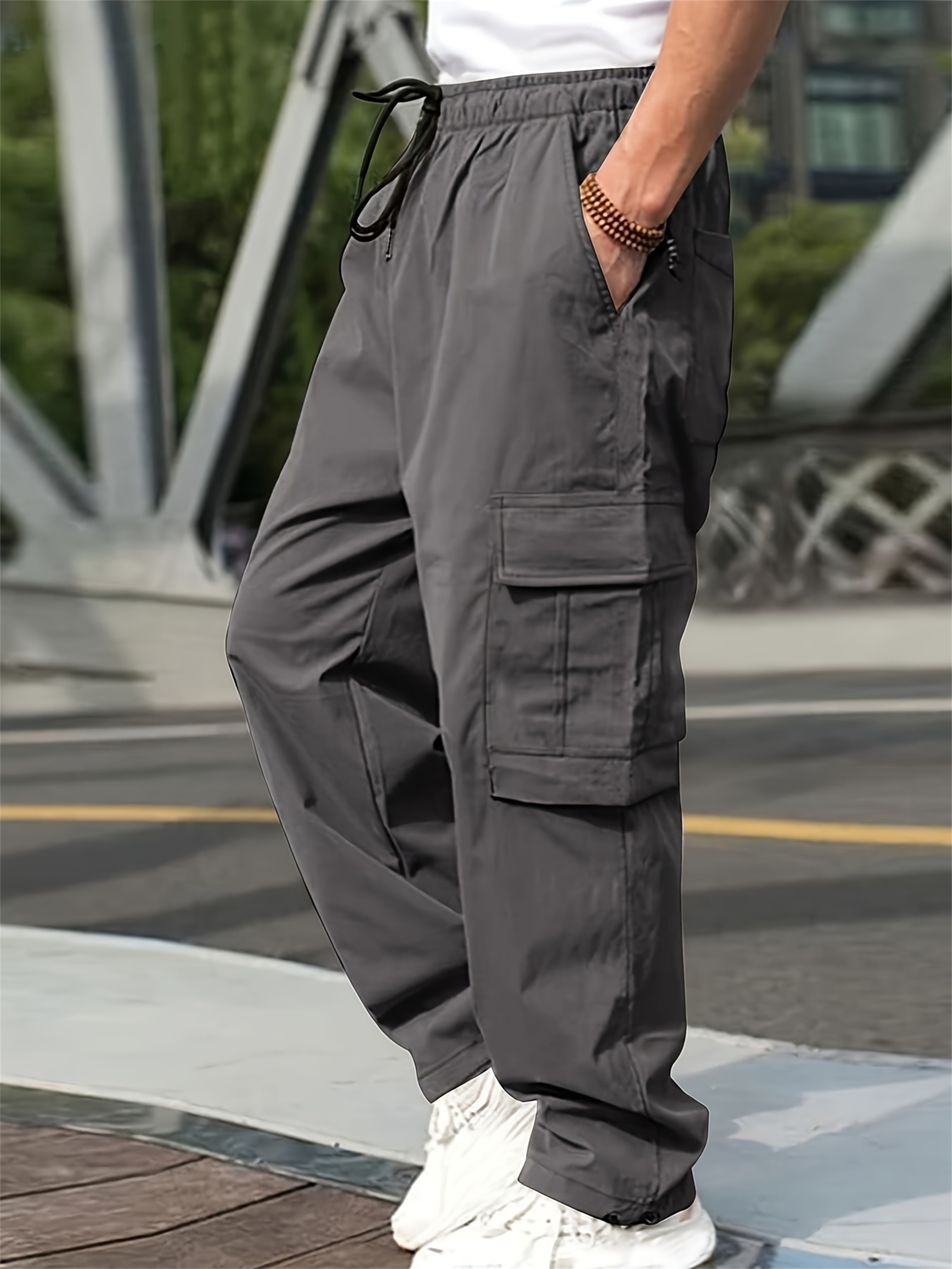 NewMen's Cargo pantalon coton noir pantalon de travail grande taille nouvel été décontracté escalade Joggers homme pantalons de survêtement printemps automne pantalon