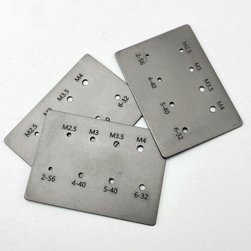 1PC High Precision Alloy Screw Thread Caliper Card Gauge Titanium Alloy DIY Screw Bolt Measuring Tool