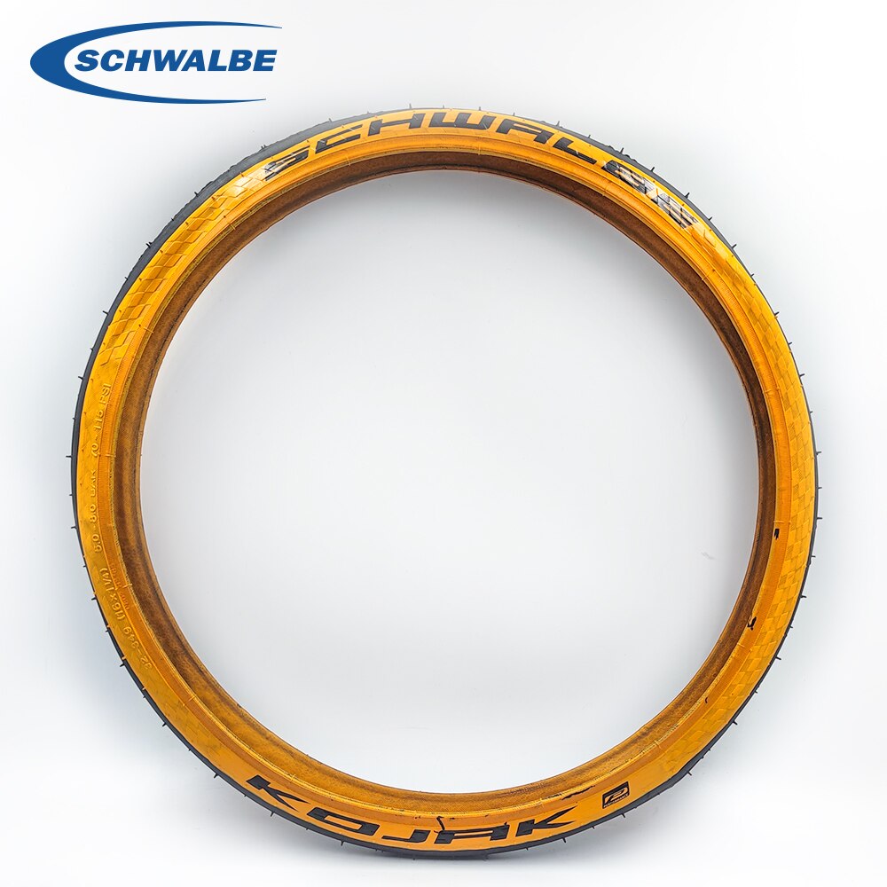 Neumáticos plegables Schwalbe KOJAK Marathon Racer ONE, 32-349, 16 pulgadas, 16x1, 1/3, ultraligeros, color amarillo, 35-349