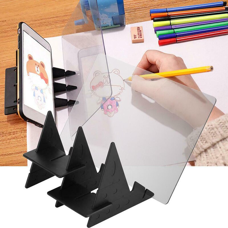 Optical Imaging Drawing Board Lens Sketch Specular Reflection Dimming Bracket Holder Painting Mirror Plate Tracing Copy Table