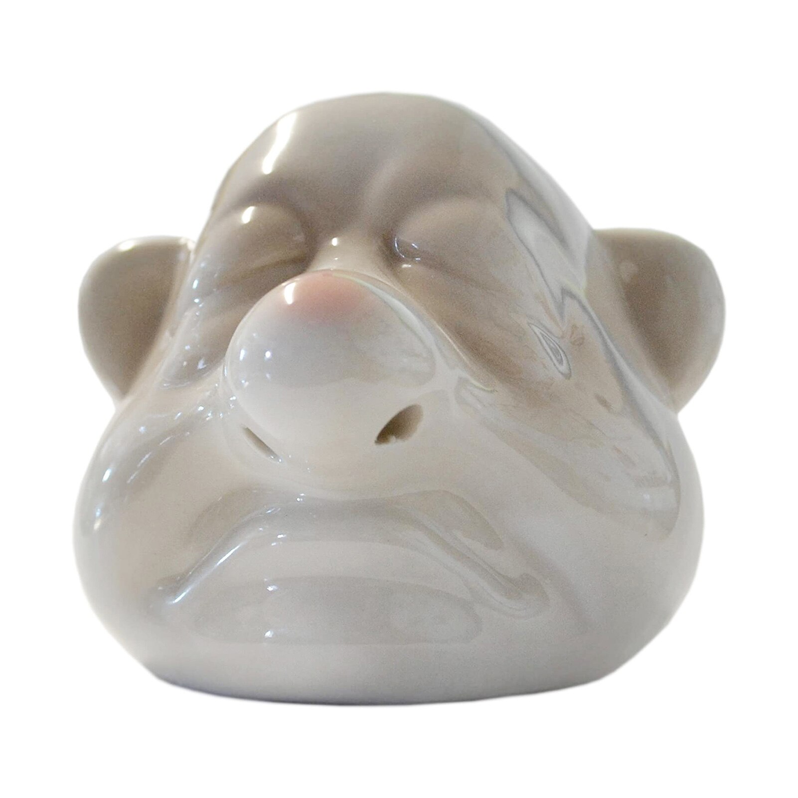 Egg white separator Big nose kitchen baking ceramic cartoon face egg white separator egg white separation gadget