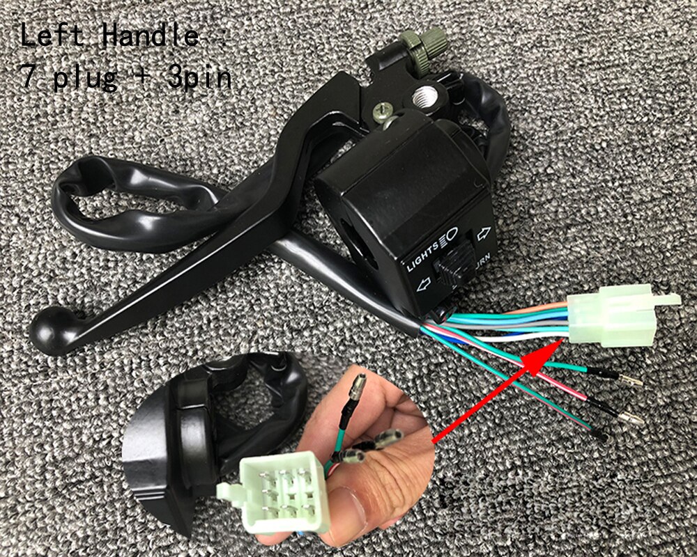 E0054 Motorcycle GS 125 Handlebar Switch Assy Assembly Left Right For Suzuki GS125 GN125 GS GN 125 Clutch Lever Bake Switches