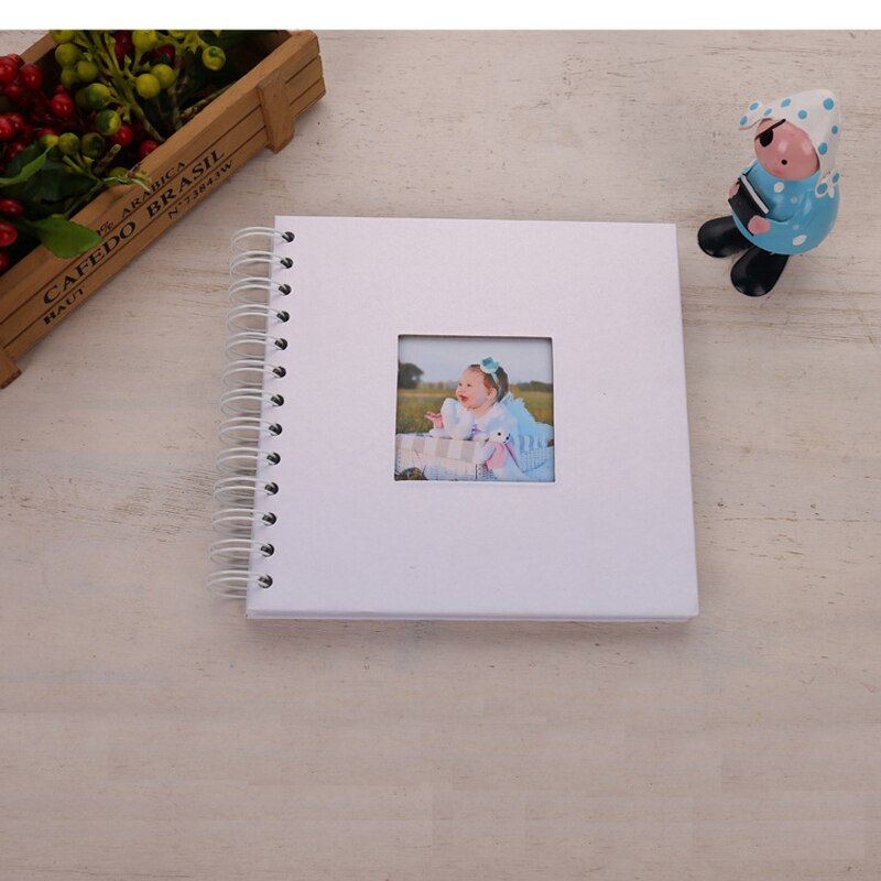 20 Pages Wedding/Baby DIY Photo Album Anniversary Scrapbook Blank Photo Album Cover Kraft Album For Photos For Kids Case Binding