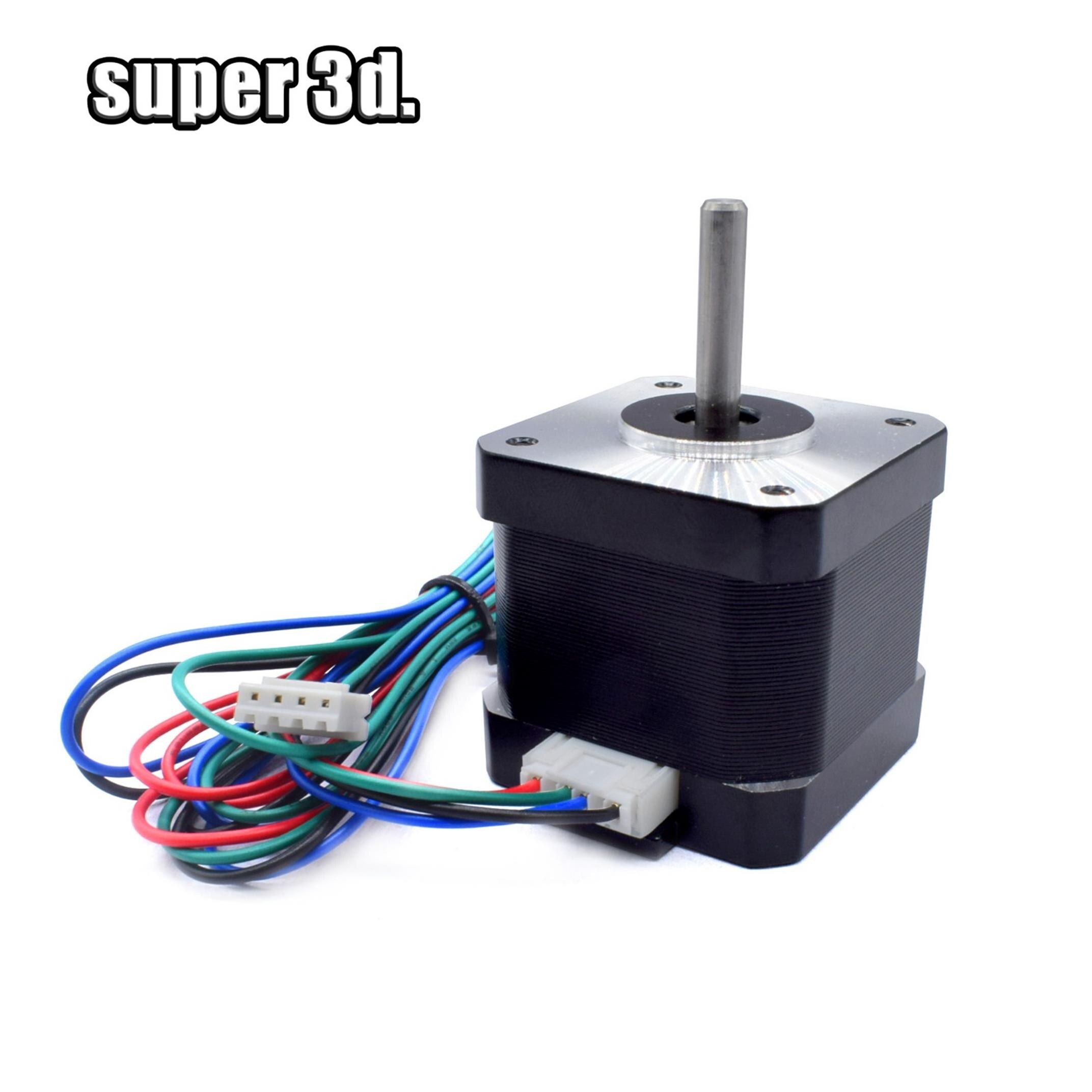 Aluminum Upgrade Dual Gear Mk8 Metal Extruder Kit for CR-10 CR-10S PRO RepRap Prusa i3 1.75mm 3D Parts Drive Feed double pulley: only motor