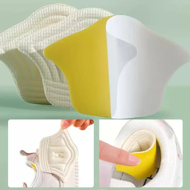 10 Stück Fußpolster für Schuhe, Fersenpolster für Sportschuhe, Größenreduzierer, Füllmaterial, Fersenschutz-Aufkleber, Schuhpolster
