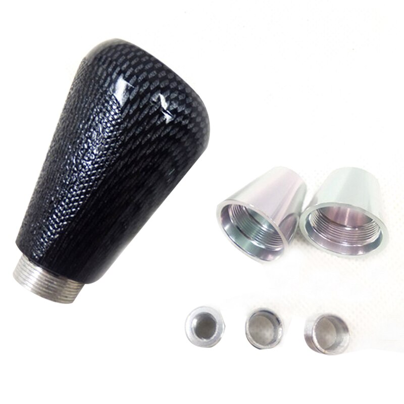 Car Styling Universal 5 Speed Shift Knob Manual Gear Lever Knob Peach Wood Gear Shift Knob: Carbon look