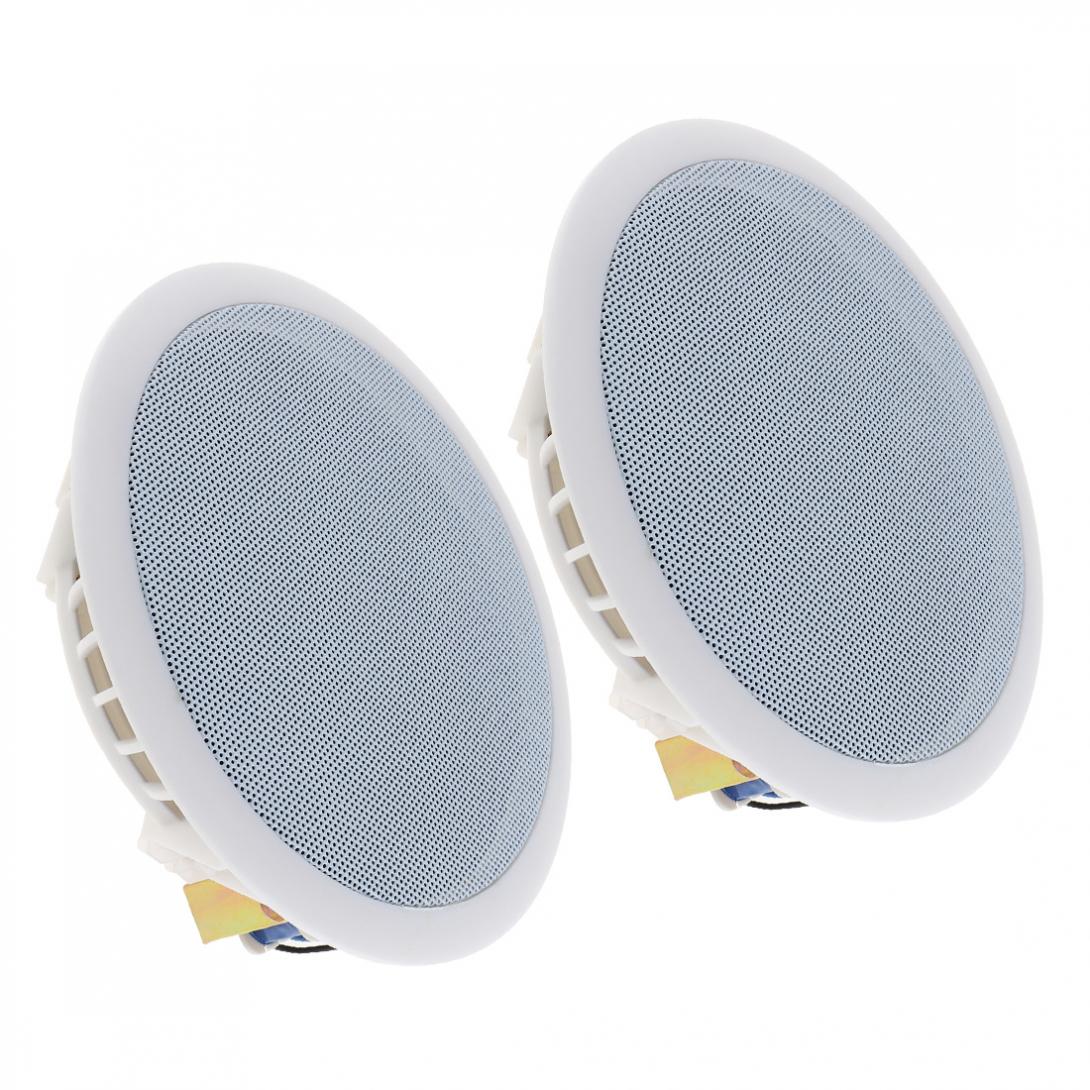 2pcs 5.5 Inch 8W High Sensitivity Radio Ceiling Speaker Public Broadcast Background Music Loudspeaker for Home Supermarket
