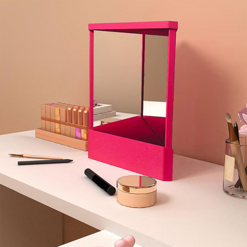 Miroir de maquillage pour le visage, Image réelle de précision, miroir de maquillage, Non grossissant, réflexions réelles, miroir de beauté, ornement de table