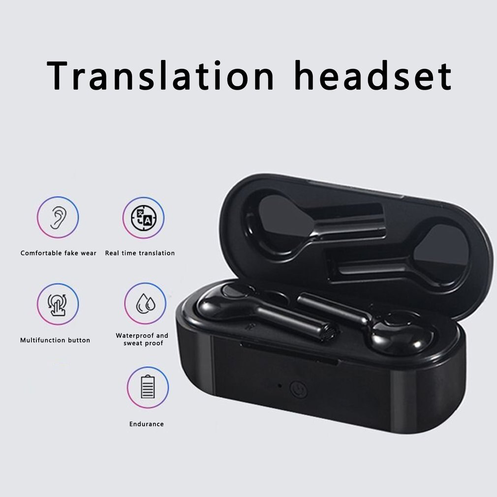 TW08 Vertaling Oortelefoon Tws Bluetooth 5.0 Oortelefoon Stereo Ruisonderdrukking Draadloze Koptelefoon Sport Headset Met Opladen Bin