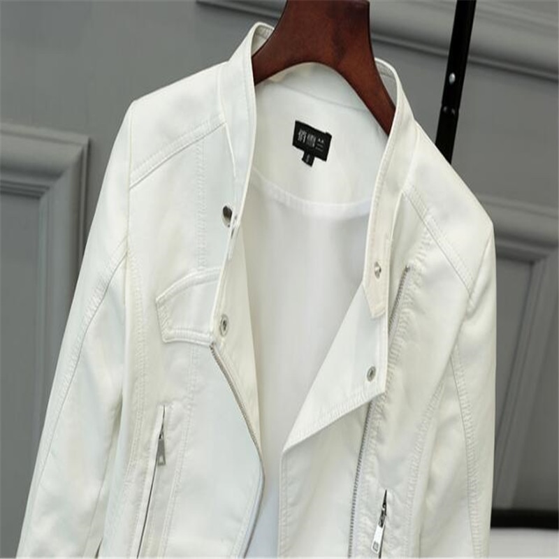 Lika S-XXL Neue Frühjahr Helle Farben Gute Damen Grundlegende Straße Frauen Kurze PU Leder Jacke FREIES Zubehör