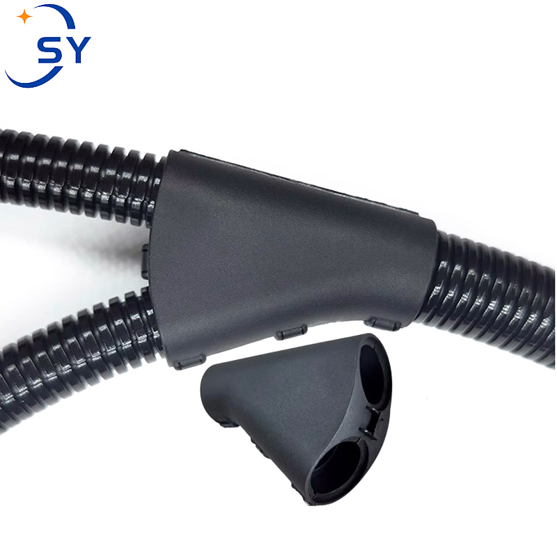 Junta de tubo corrugado, abrazadera de conexión tipo Y, fuelle, junta de velocidad de cable automática, igual diámetro PA66, protección del medio ambiente