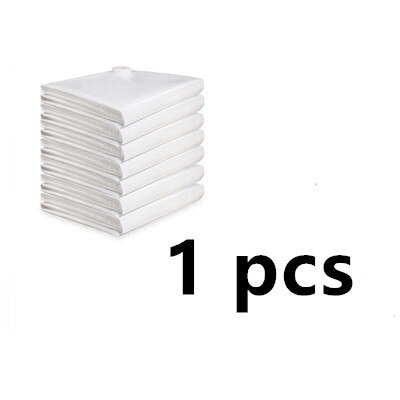 Thickened Vacuum Bag Clothing Storage Bag With Valve White Border Folding Compression Storage Bag Travel Seal Bag (White): 50x70 cm / 1 compression bag