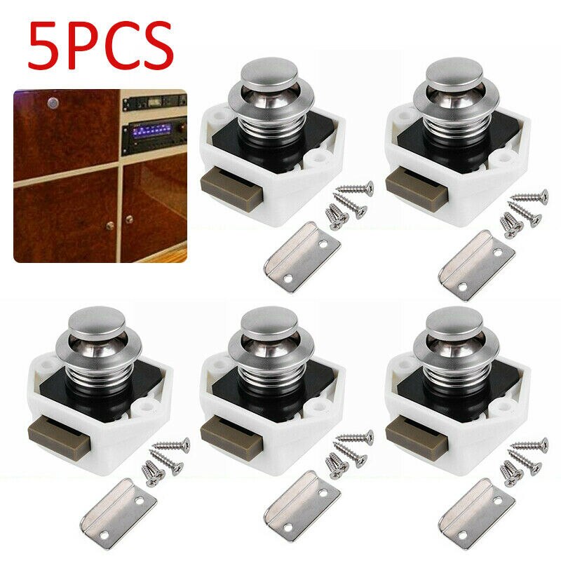 YO-5X Push-Lock Furniture Locks Push-Button Locks For Boat Caravan Motorhome