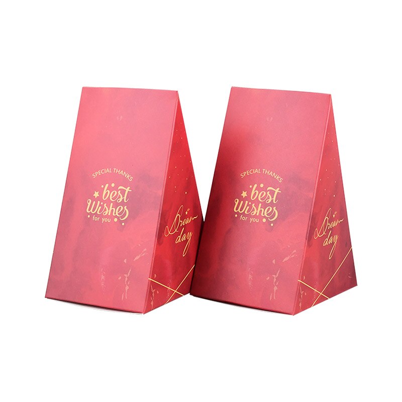 10 sztuk stożek cukierki skrzynka S/L drukowane torby na prezenty pudełka na ślub na urodziny i bociankowe zaopatrzenie solidny czekoladki pakowanie prezentów dekoracje: styl 4-Size L