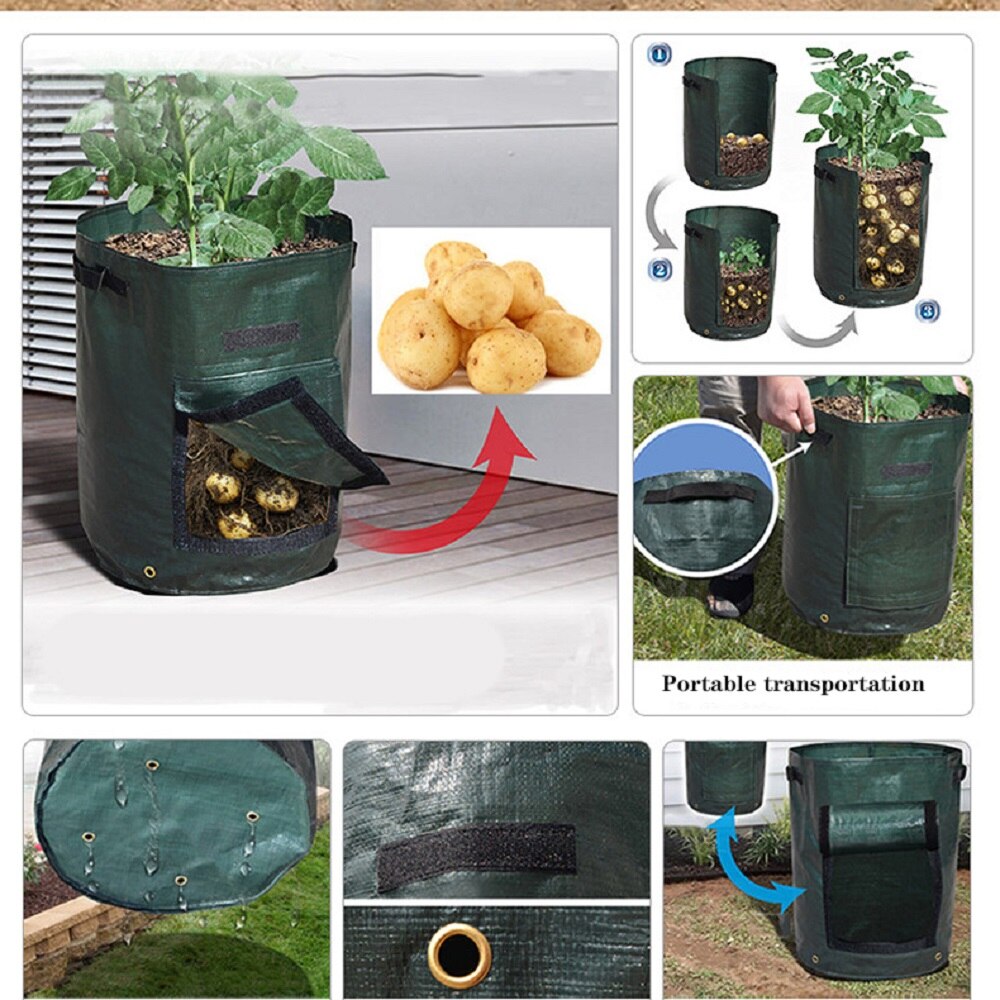 Potato Cultivation greenhouse Vegetable Planting Bag Plant Growth Bag home garden Moisturizing Vertical Garden Grow Bag seedling