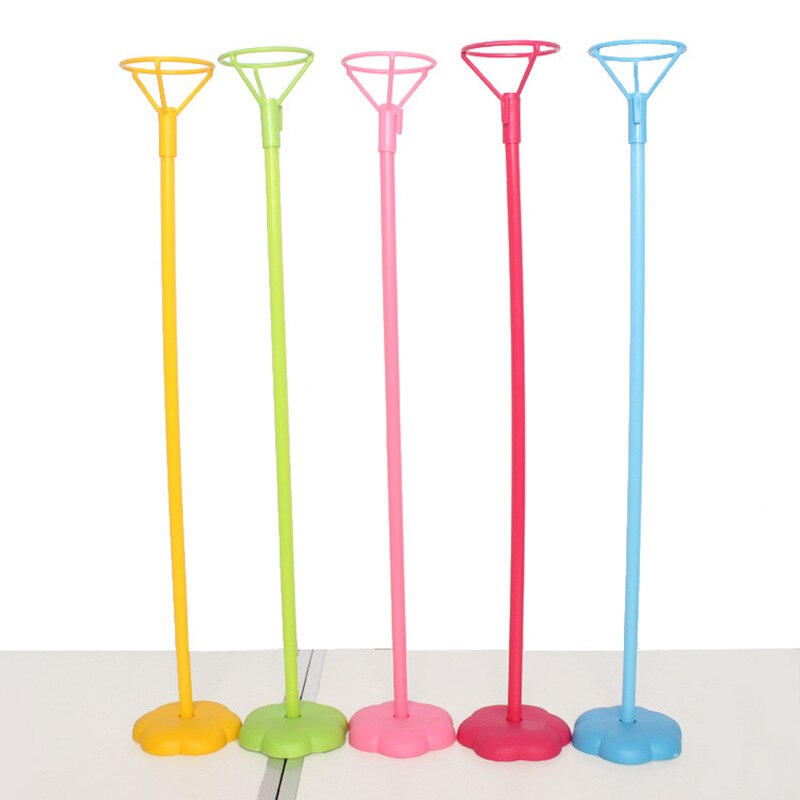 1 stk farve fødselsdag ballon stativ stick diy enhjørning fest dekoration latex balloner bord flydende bogstav ballon støtte stang